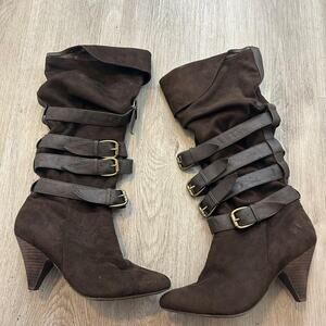 Vintage y2k buckle shark boot